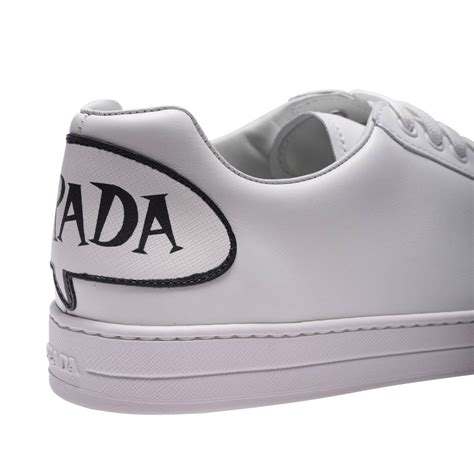 prada men white sneakers|men's Prada sneakers on clearance.